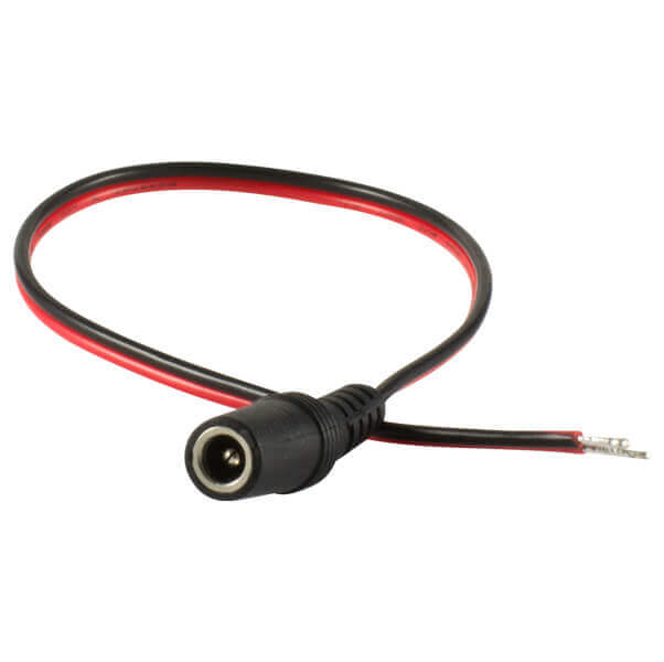 Cable de corriente para camara de CCTV, 12V DC, conector plug hembra 2.1mm,  6 - Linemak