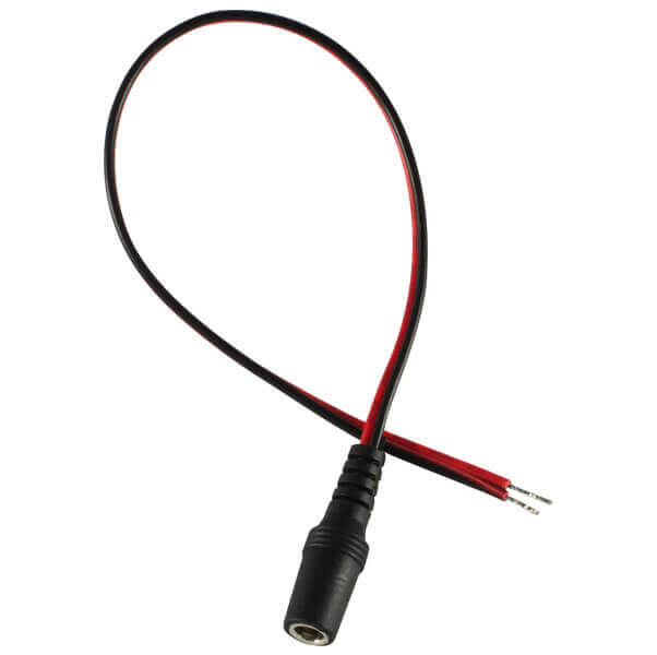 Cable de corriente para camara de CCTV, 12V DC, conector plug hembra 2.1mm, 6