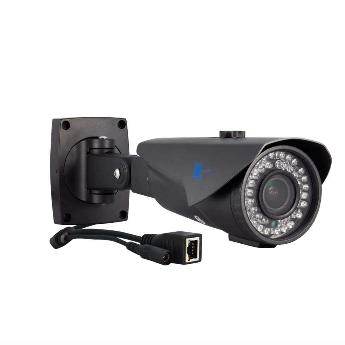 Camara Bazuca IP, 1.3Mp, lente varifocal, 42 LED, 10-15m IR, PoE