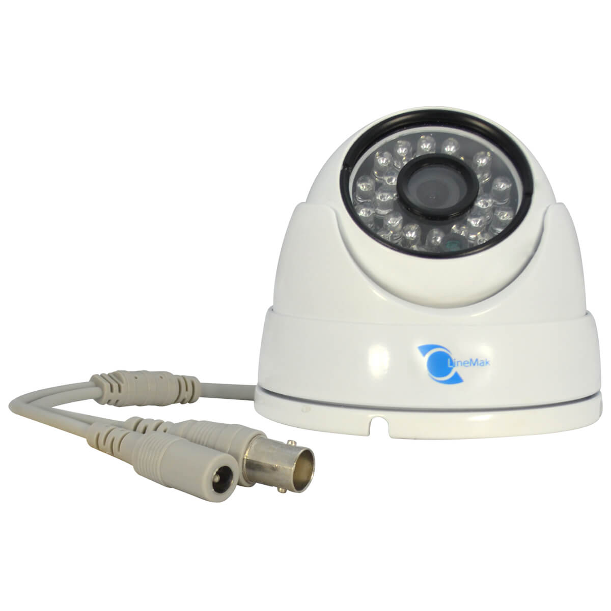 Camara tipo domo, Sensor Sony CCD 1/3, 700TVL, 24 LEDs, 20m IR, UTC