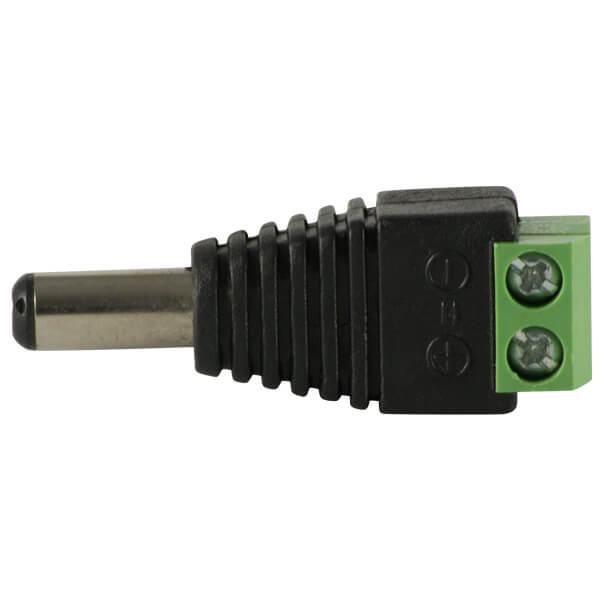Conector Plug de alimentacion de 2.1mm, macho para 12V DC