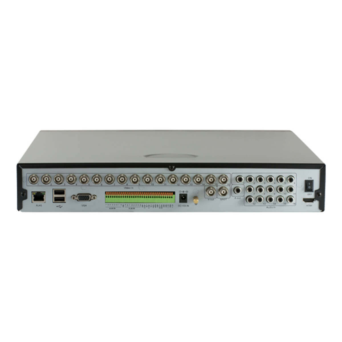 DVR 16 Canales, H264, BNC/VGA/HDMI, Audio 16ch-in / 1ch-out, D1/CIF