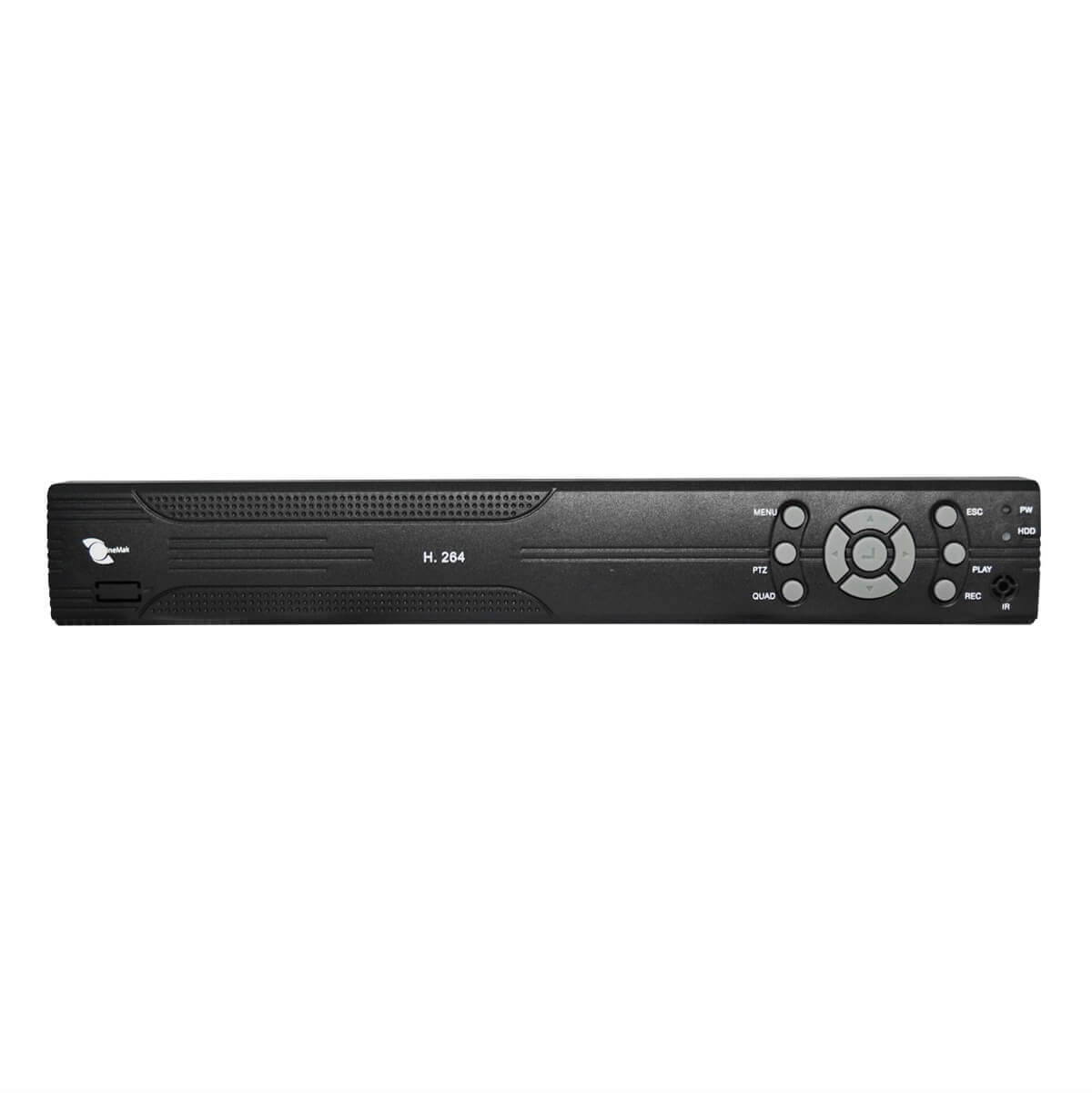 DVR 16-Ch, H.264, Salidas VGA/BNC/HDMI, Audio 1-in/ 1-out, D1/CIF