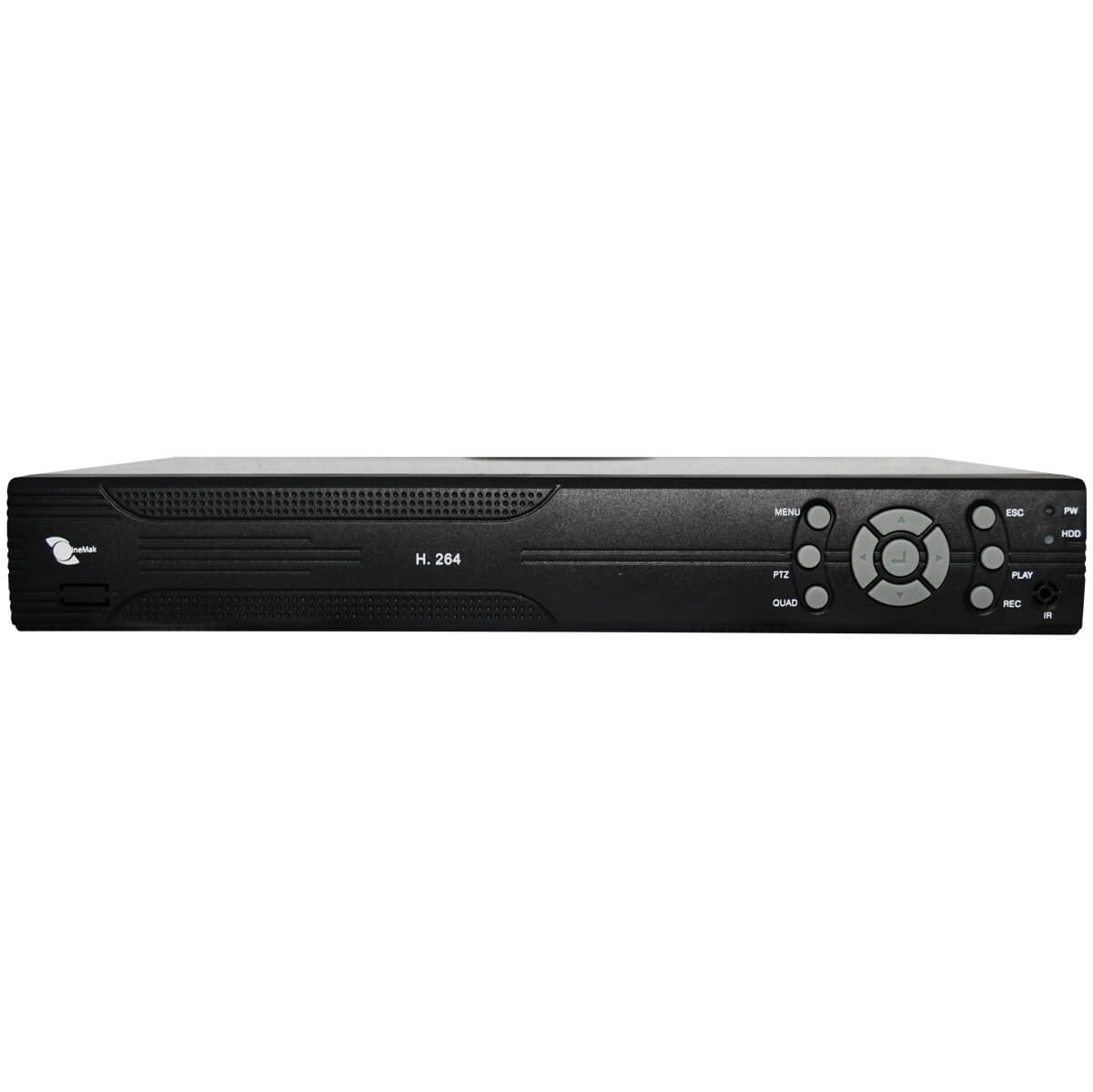 DVR 16-Ch, H264, Salidas  VGA/BNC/HDMI, Audio 1-in/1out, D1