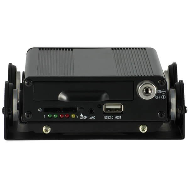 Video grabador digital para carro, 4 canales, resolucion D1, incluye GPS, a prueba de vibraciones. 